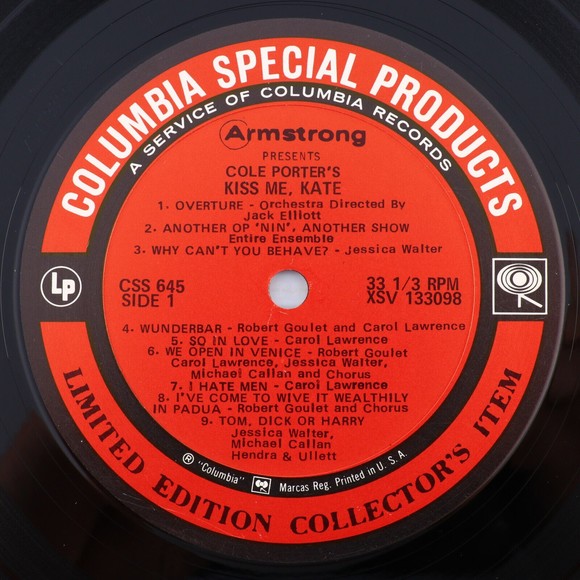 Armstrong Presents Cole Porter's Kiss Me Kate Stereo LP Record Limited CSS 645 - Picture 8 of 16